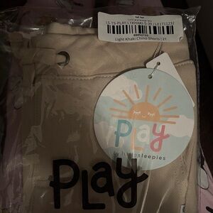 Little Sleepies Beige Play Shorts